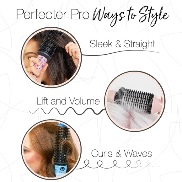 Calista perfect pro heated round brush. Rhododendron pattern - Picture 9 of 10